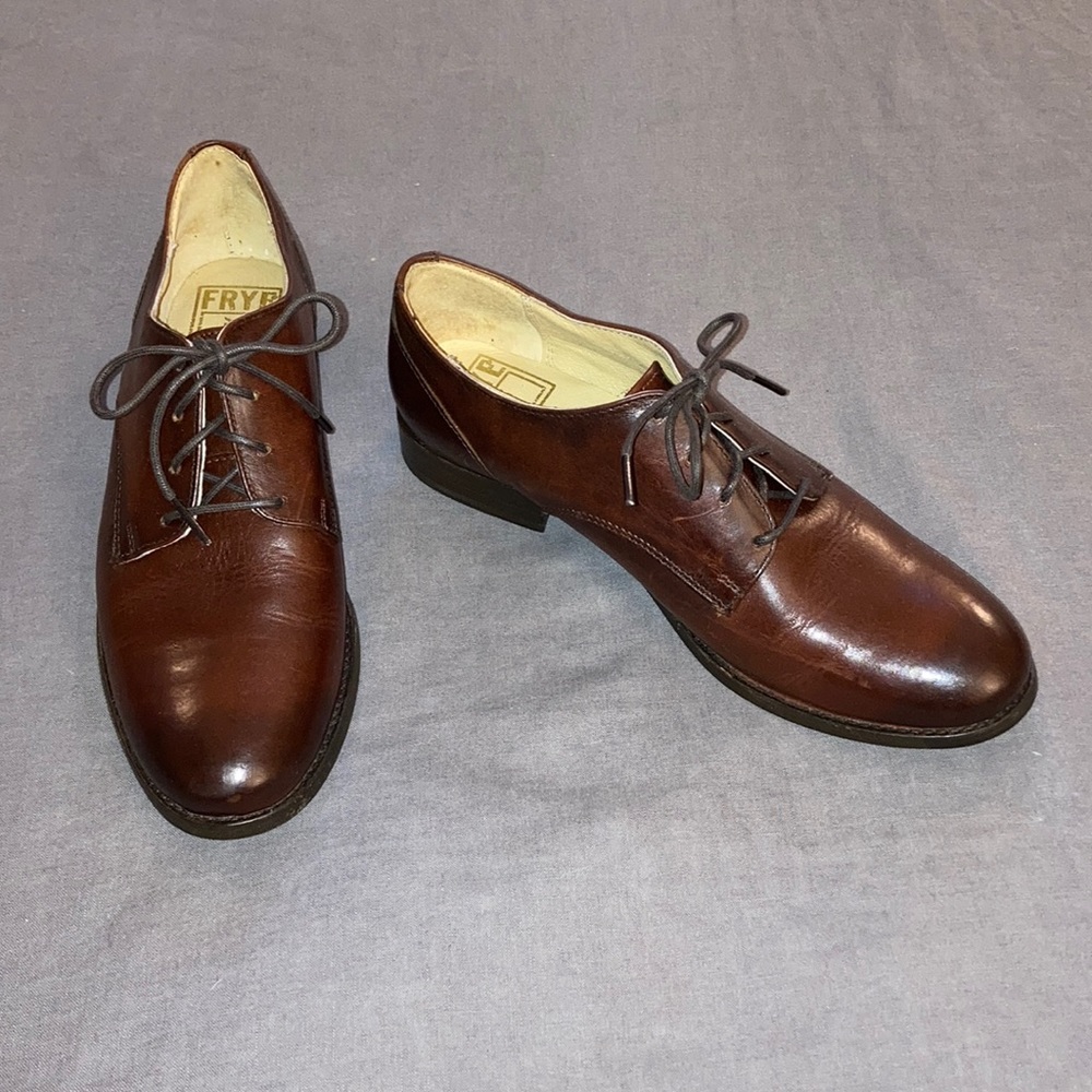 Frye Brown Leather Oxfords